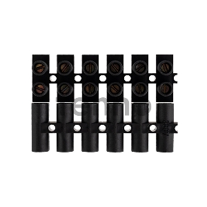 Клеммная колодка винтовая KВ-14 (6-14 мм²), ток 20 A, полипропилен черный, индивидуальная упаковка, 1 шт. REXANT