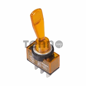 Тумблер 12V 20А (3c) ON-OFF однополюсный с желтой подсветкой REXANT Тумблер 12V 20А (3c) ON-OFF однополюсный с желтой подсветкой REXANT