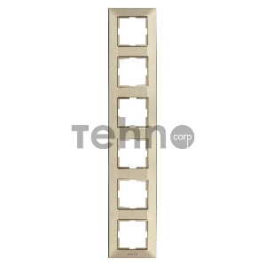 Рамка Panasonic Arkedia Slim WNTF08162BR-RU 6x вертикальный монтаж пластик бронза (упак.:1шт)