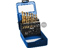 Набор сверл по металлу, сталь Р6М5, класс А , ЗУБР ТИТАН 19шт(1-10мм), титиновое покрытие, мет.бокс