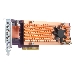 Плата расширения QNAP QM2-4S-240 Quad M.2 SATA SSD expansion card; supports up to four M.2 2280 formfactor M.2 SATA SSDs; PCIe Gen2 x4 host interface; Low-profile bracket pre-loaded, Low-profile flat and Full-height are bundled, фото 1