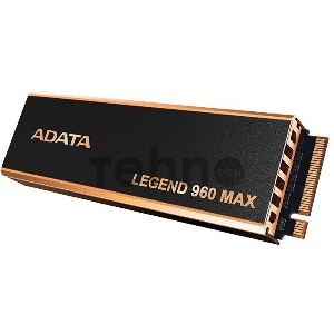 Твердотельный накопитель ADATA SSD LEGEND 960 MAX, 4000GB, M.2(22x80mm), NVMe 1.4, PCIe 4.0 x4, 3D NAND, R/W 7400/6800MB/s, IOPs 700 000/550 000, TBW 3120, DWPD 0.43, with BIG Heat Spreader (5 лет)