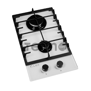 Встраиваемая газовая варочная панель LEX GVG 321 white  4000Вт 2 комфорки белый