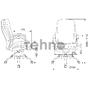 Кресло руководителя Бюрократ T-9950SL Fabric серый Alfa 44 крестовина металл хром