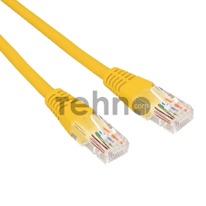 Патч-корд U/UTP REXANT категория 6, RJ45-RJ45, неэкранированный, 26AWG, LSZH, желтый, 0.5 м