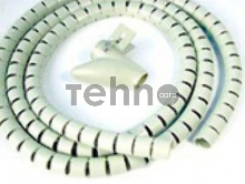 Монтажное оборудование Hyperline SHW-25 Пластиковый спиральный рукав для кабеля д.25 мм (2 м) и инструмент ST-25