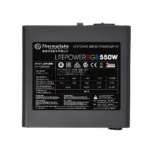 Блок питания Thermaltake Litepower RGB 550W (PS-LTP-0550NHSANE-1) v2.3, A.PFC, 80 Plus , Fan 12 cm, Retail Блок питания Thermaltake Litepower RGB 550W (PS-LTP-0550NHSANE-1) v2.3, A.PFC, 80 Plus , Fan 12 cm, Retail