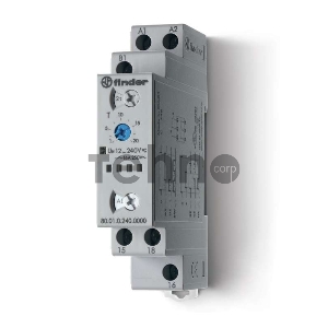 Таймер модульный мультифункциональный (AI DI SW BE CE DE) 12…240В AC/DC 1CO 16А 17.5мм регулировка времени 0.1с…24ч IP20 FINDER 800102400000