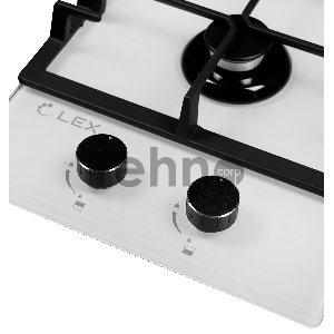 Встраиваемая газовая варочная панель LEX GVG 321 white  4000Вт 2 комфорки белый