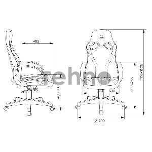Кресло игровое Zombie RUNNER черный/красный текстиль/эко.кожа крестовина пластик