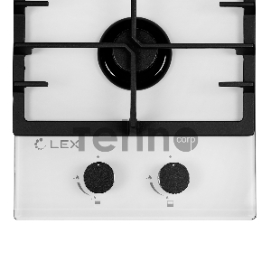 Встраиваемая газовая варочная панель LEX GVG 321 white  4000Вт 2 комфорки белый