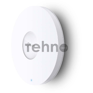 Точка доступа TP-Link 11AX dual-band ceiling access point, up to 1200 Mbit / s at 5 GHz and up to 574 Mbit / s at 2.4 GHz,  1 10/100/1000Mbps LAN port, support PoE 802.3at standard, support BSS coloring, Seamless Roaming, Mesh, Band Steering, Airtime Fair
