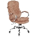 Кресло руководителя Бюрократ T-9950SL Fabric светло-коричневый Velvet 90 крестовина металл хром, фото 1