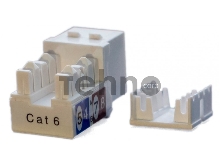 Вставка Keystone Jack Hyperline KJ9-8P8C-C6-90-WH RJ-45(8P8C), категория 6, белая