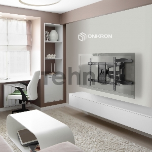 Кронштейн ONKRON M6L для телевизора 40-75 наклонно-поворотный, черный