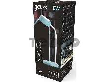 Светильник настольный Qplus модель GTL602 8W 600lm 4000K 170-265V бирюзовый диммируемый LED 1/8