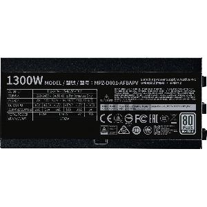 Блок питания 1300W Power Supply Cooler Master V1300, 1300W, ATX, 135mm, 16xSATA, 12xPCI-E(6+2), APFC, 80+ Platinum