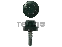 Саморезы СКМ кровельные, RAL 6005 зеленый насыщенный, 19 х 5.5 мм, 2 500 шт, для металлических конструкций, ЗУБР Профессионал