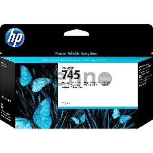 Картридж HP 745 с чернилами фотографического черного цвета для принтеров Designjet, 130 мл