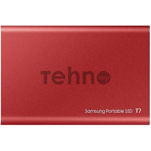 Твердотельный накопитель Samsung SSD 500GB T7 Touch, USB Type-C, R/W 1000/1050MB/s, Red