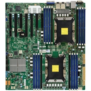 Supermicro Motherboard MBD-X11DPH-T-B, 2xLGA 3647, Intel C622, 16xDDR4, 2xRJ45 10GBase-T, 10xSATA3 (6Gbps) RAID 0,1,5,10, 7xUSB 3.0, 1xVGA, 1xCOM, 3xPCI-E 3.0 x16 + 4xPCI-E 3.0 x8, E-ATX, Bulk