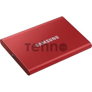 Твердотельный накопитель Samsung SSD 500GB T7 Touch, USB Type-C, R/W 1000/1050MB/s, Red