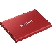 Твердотельный накопитель Samsung SSD 500GB T7 Touch, USB Type-C, R/W 1000/1050MB/s, Red, фото 4