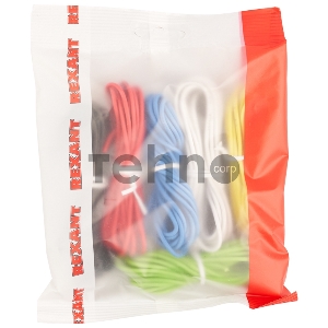 Набор автопровода REXANT «Радуга» 1х0,75 мм, 6 цветов (белый, желтый, зеленый, красный, синий, черный) по 3 метра