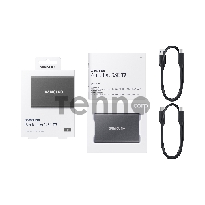 Накопитель SSD Samsung 1TB T7 External GREY USB 3.2 (MU-PC1T0T/WW)