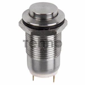 Кнопка  антивандальная Ø12  Фикс (2с) ON-OFF выпуклая (A12-B2) REXANT (в упак. 1шт.)