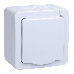 Розетка одноместная Iek ERMP12-K01-16-54-EC РСб20-3-ГПБб роз.1м с з/к о/у IP54 (цвет крышки:белый) ГЕРМЕС PLUS, фото 2