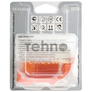 Картридж струйный Cactus CS-CLI426Y желтый для Canon MG5140/5240/6140/8140/MX884 (8,2ml)