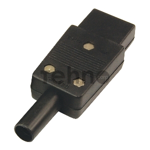 Сетевой штекер на шнур (1 шт.) (пакет БОПП) REXANT