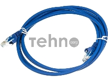 Кабель Патч-корд Lanmaster UTP LAN-PC45/U5E-2.0-BL вилка RJ-45-вилка RJ-45 кат.5е 2м синий LSZH (уп.:1шт)