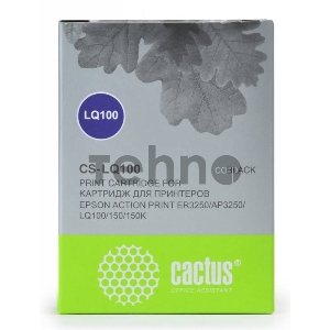 Картридж ленточный Cactus CS-LQ100 черный для Epson LQ-100/ActionPrinter(AP)-3250 2000000 signs