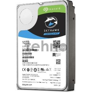 Жесткий диск HDD 10TB Seagate SkyHawk ST10000VE0008 3.5 SATA 6Gb/s 256Mb 7200rpm для систем видеонаблюдения