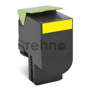 Тонер-картридж Lexmark 80C8HY0 Тонер-картридж, Yellow {CX410/CX510, LRP (3K)}
