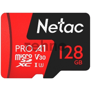 Флеш карта MicroSD card Netac P500 Extreme Pro 128GB, retail version w/o SD adapter