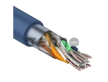 Кабель Rexant витая пара, F/UTP, категория 6, 4 x 2 x 0,57 мм, PVC, внутренний, синий, 305м