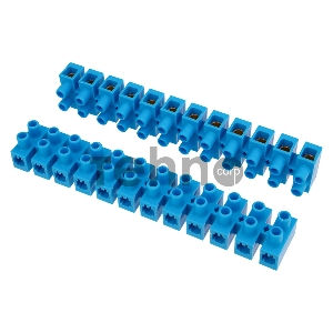 Клеммная винтовая колодка KВ-25 10-25, ток 60 A, полиэтилен синий REXANT (10 шт./уп.)