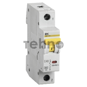 Выключатель автоматический модульный 1п C 40А 6кА ВА47-60M IEK MVA31-1-040-C