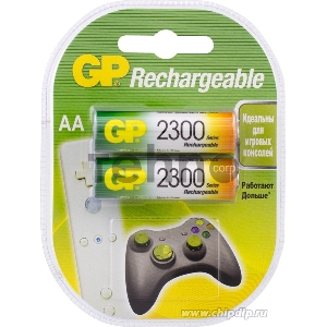 Аккумулятор GP Rechargeable NiMH 230AAHC 2300mAh AA (2 шт. в уп-ке)