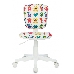 Кресло детское Бюрократ CH-W204NX белый монстры крестов. пластик пластик белый, фото 3