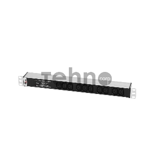 Аксессуар ЦМО Блок розеток Rem-10 без шнура с инд., 10 IEC 60320 C13, вход IEC 60320 C14, 10A, алюм., 19 (R-10-10C13-I-440-Z)