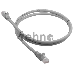 Патч-корд LANMASTER LSZH UTP кат.6, 7.0 м, серый
