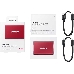 Твердотельный накопитель Samsung SSD 500GB T7 Touch, USB Type-C, R/W 1000/1050MB/s, Red, фото 22