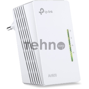 Сетевое оборудование TP-Link TL-WPA4220 300Mbps Wireless AV500 Powerline Extender, 500Mbps Powerline Datarate, 2 10/100Mbps Fast Ethernet ports, HomePlug AV, Plug and Play, WiFi Clone, Single Pack