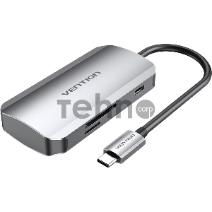 Мультифункциональный хаб Vention USB-C > USB 3.0x3/SD/TF/PD