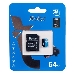Флеш карта microSDHC 64GB Netac P500 <NT02P500STN-064G-R>  (с SD адаптером) 80MB/s, фото 9