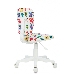 Кресло детское Бюрократ CH-W204NX белый монстры крестов. пластик пластик белый, фото 5